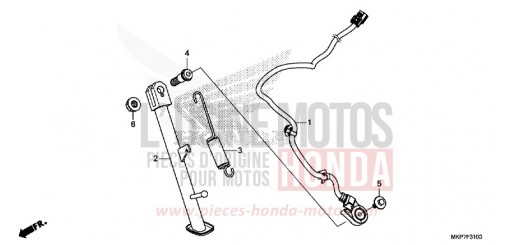 BEQUILLE LATERALE CB500XAK de 2019